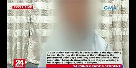 grade 9 scandal|Victim in viral video provoked other kid, Ateneo classmate claims.